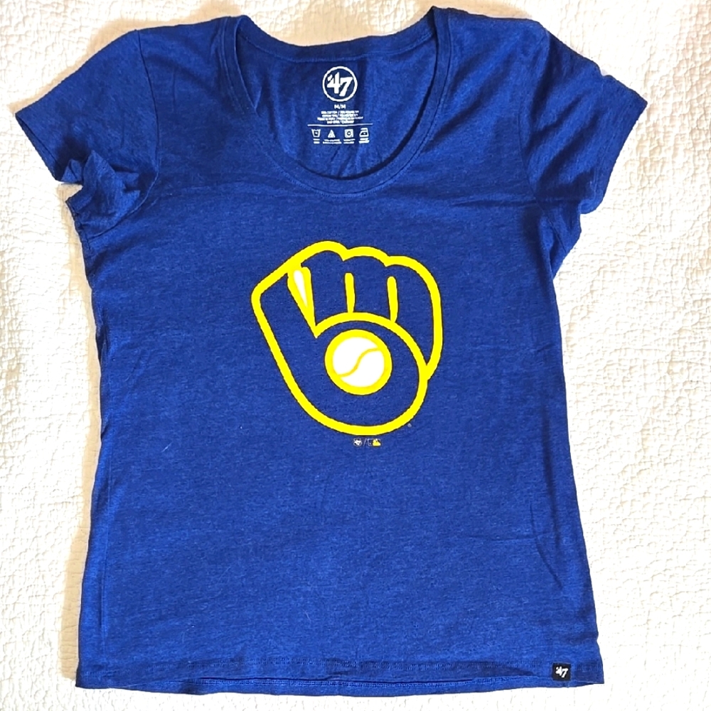 Women's Milwaukee Brewers Tshirt- '47 Brand, Size M  NWOT